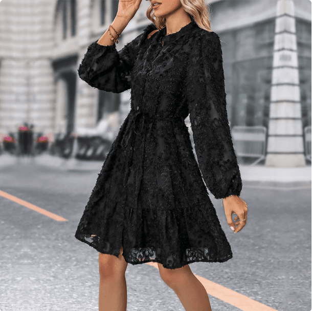 Boheme Grafisk print Midikjole i Jersey — billede 1