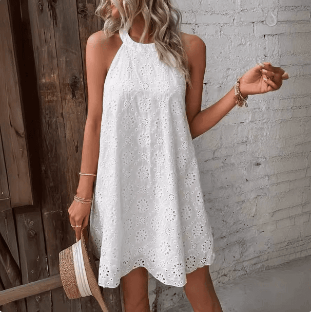 Moderne Paisley Sommerkjole i Viskose — billede 1