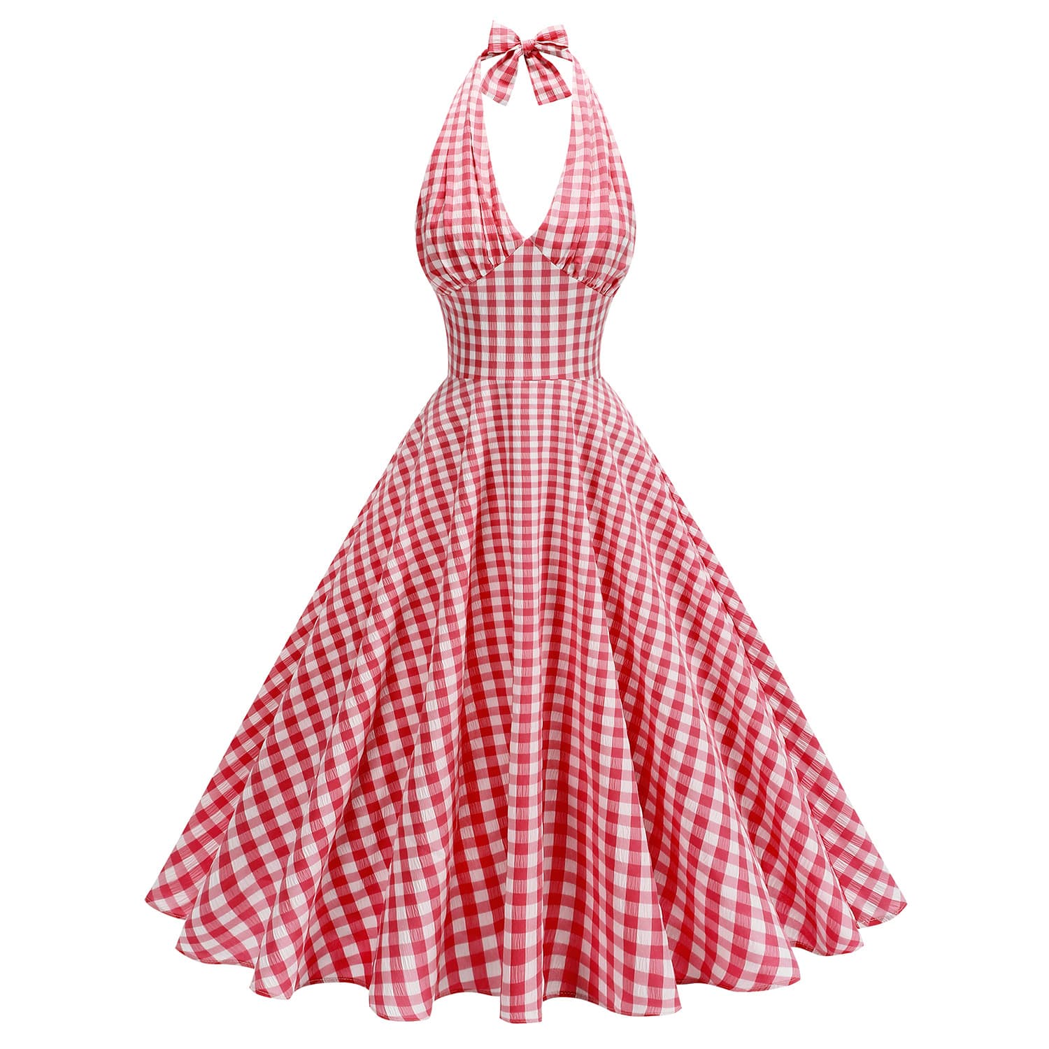 Boheme Stribet Sommerkjole i Tencel — billede 1