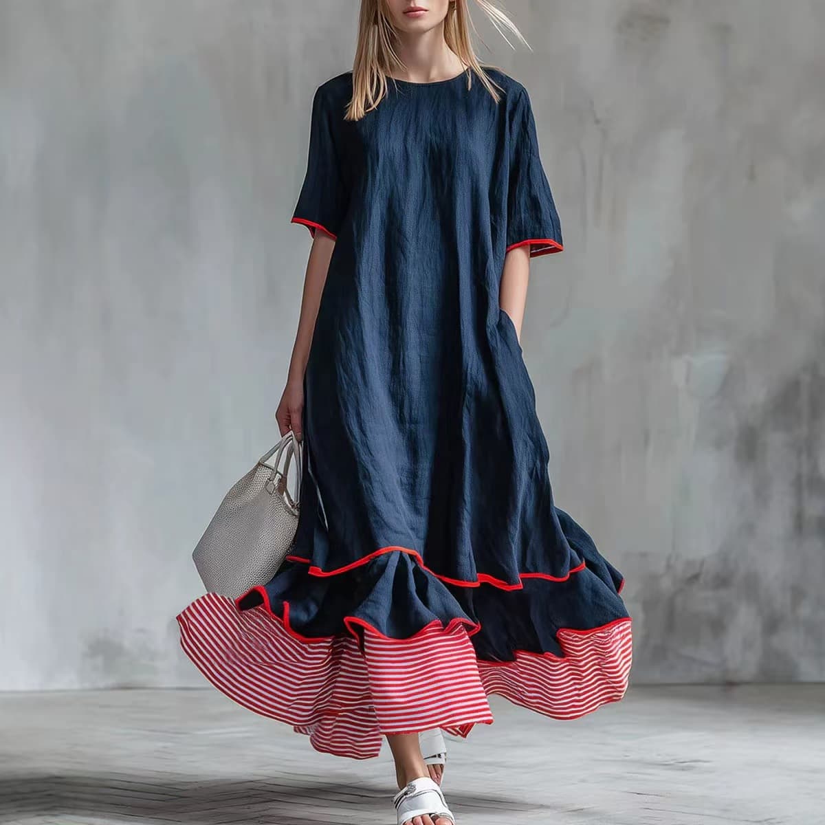 Feminin Paisley Sommerkjole — billede 1