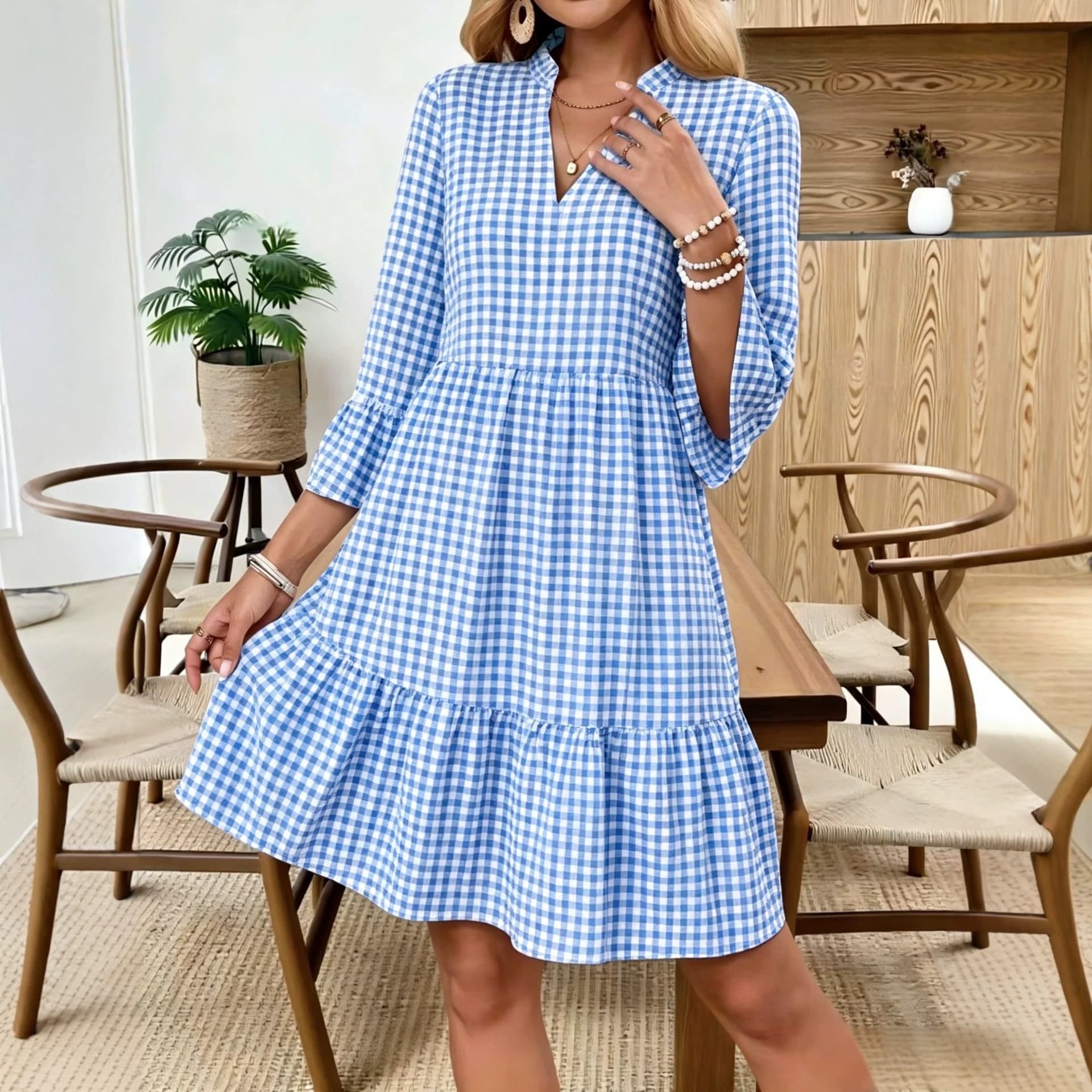 Boheme Citroner Sommerkjole i Chiffon — billede 1