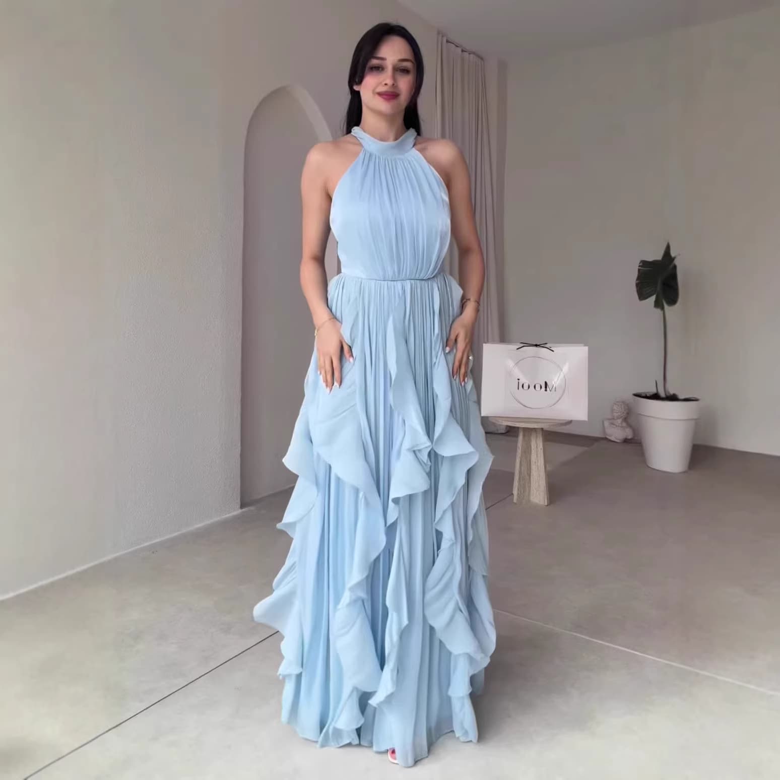 Strandklar Midikjole i Chiffon — billede 1