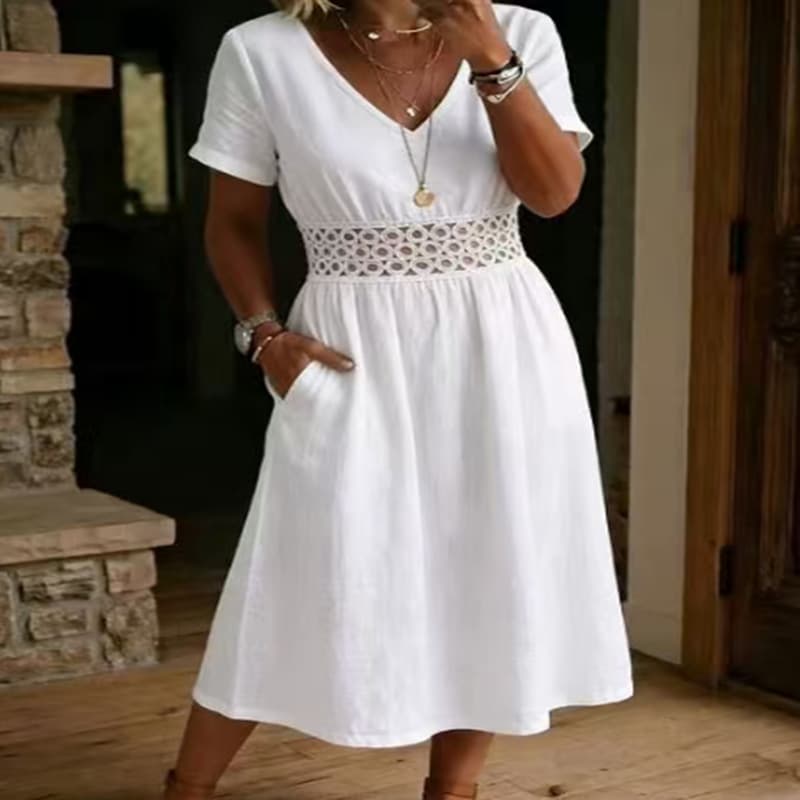 Breezy Sommerkjole i Crepe — billede 1