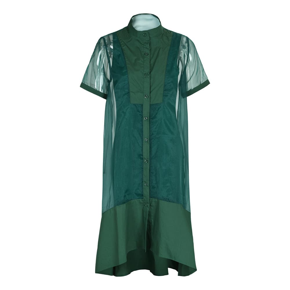 Luftig Blomsterprint Sommerkjole i Tencel — billede 1